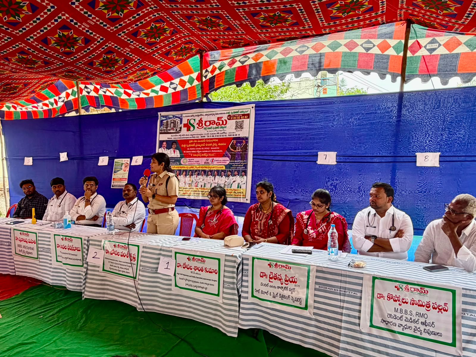 Dr. Chapala Vamsi Krishna Leads Mega Free Health Camp at Alluru, Ongole