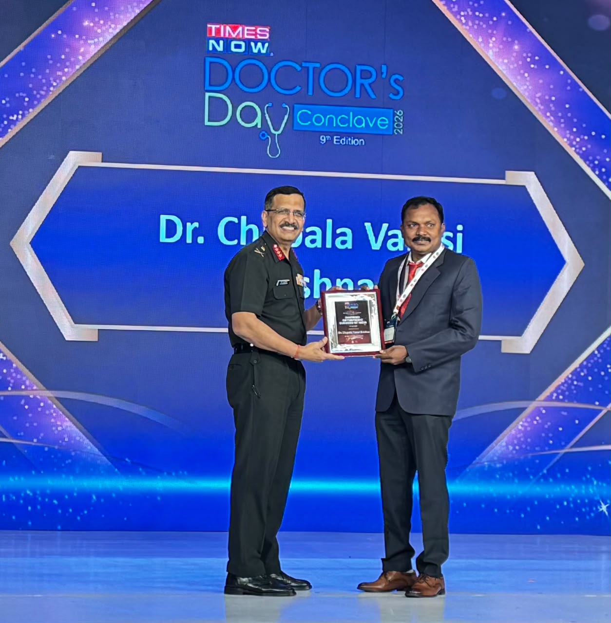 Times Now Doctor's Day Conclave 2026 and Sriram Hospital felicitation for Dr. Chapala Vamsi Krishna photo 3